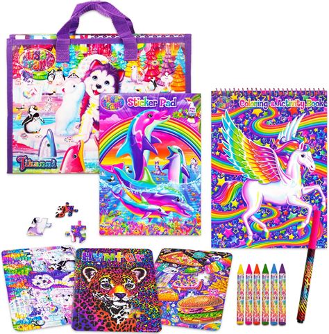 Jp Lisa Frank Colouring Book And Stickers Super Set 3 Books With Over 30 Lisa Frank