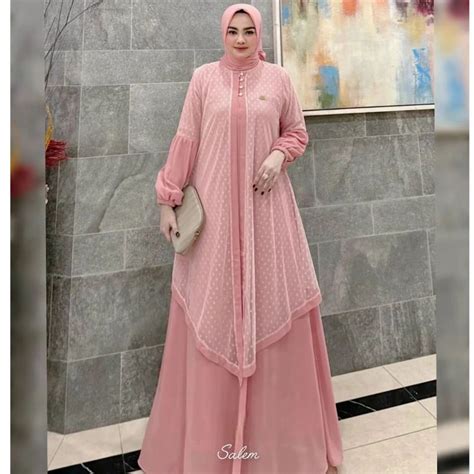 Jual COD ANGEL DRESS GAMIS PESTA KONDANGAN MEWAH KEKINIAN CERUTY