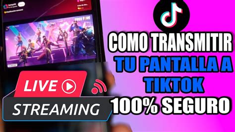 COMO TRANSMITIR LA PANTALLA DE MI CELULAR EN TIKTOK 2024 GRATIS YouTube