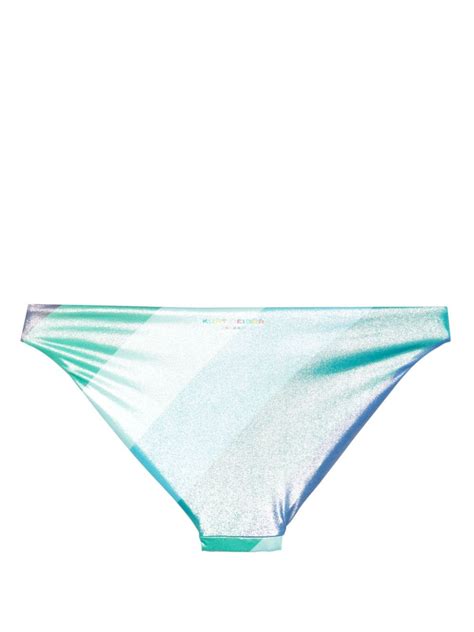 Kurt Geiger London Bikini Bottom Con Efecto Metalizado Farfetch