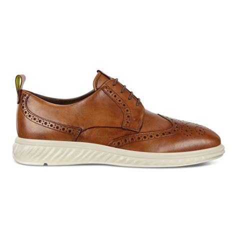 Ecco St Hybrid Lite Wingtip Brogue Shoes In Brown For Men Lyst