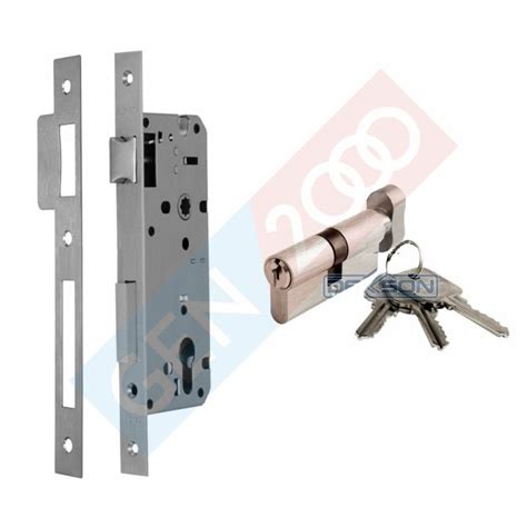 Paket Set Kunci Pintu Frame Aluminium Dekson Body Mortise Dan Silinder