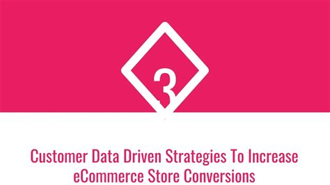 Ppt 3 Customer Data Driven Strategies To Increase Ecommerce Store