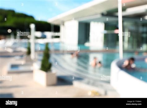 Huge swimming pool in the hotel Stock Photo - Alamy
