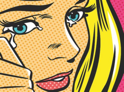 Adesivo De Parede A Sala Pop Art Girl Crying Roy Lichtenstein Cole Decore