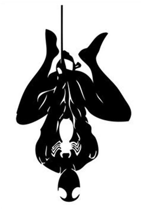 Symbiote Spiderman 1 Hanging Upside Down Vinyl Decal Sticker Home Decor