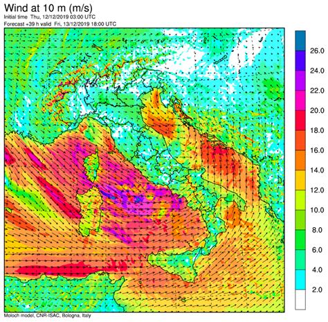 Allerta Meteo per Venerdì 13 Dicembre la Tempesta di Santa Lucia