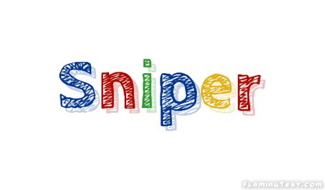 Sniper Logo | Free Name Design Tool from Flaming Text