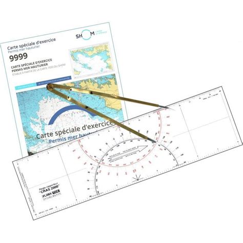 Pack Offshore Permit Exam Card Ruler Compass Picksea Flash Tide