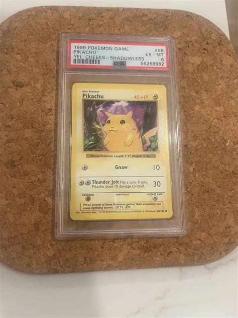 Pokemon Pikachu Yellow Cheeks St Edition Psa Base Set