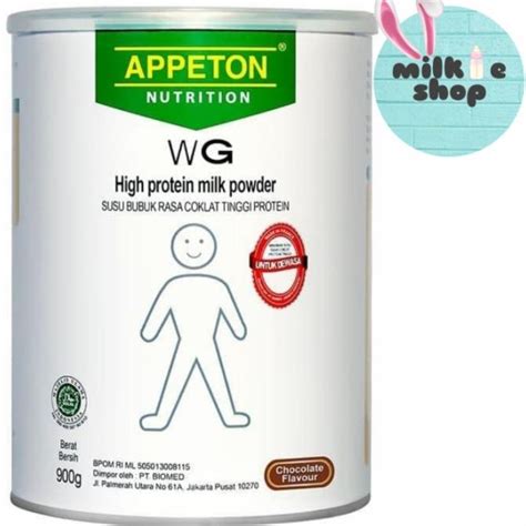 Jual APPETON WEIGHT GAIN ADULT COKLAT 900 GRAM Shopee Indonesia