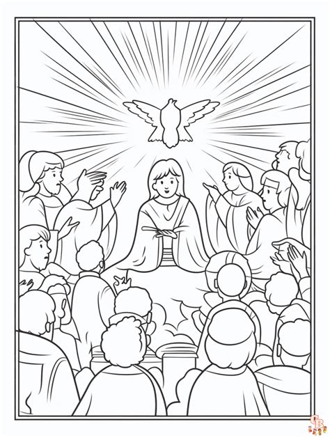 Pentecost Coloring Pages Free Coloring Pages