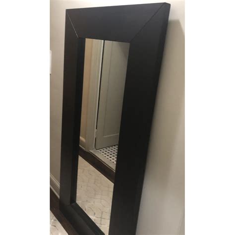 Ikea Mongstad Mirror In Brown Frame Aptdeco