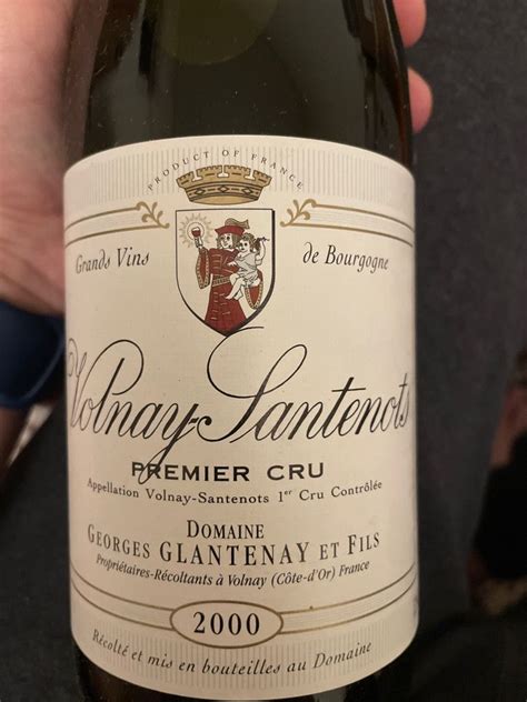 2000 Domaine Glantenay Volnay 1er Cru Santenots France Burgundy Côte