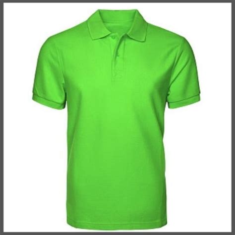 Softex Apple Green Polo Shirt And Round Neck Tshirt Plain Unisex Polo Shirt With Collar Round