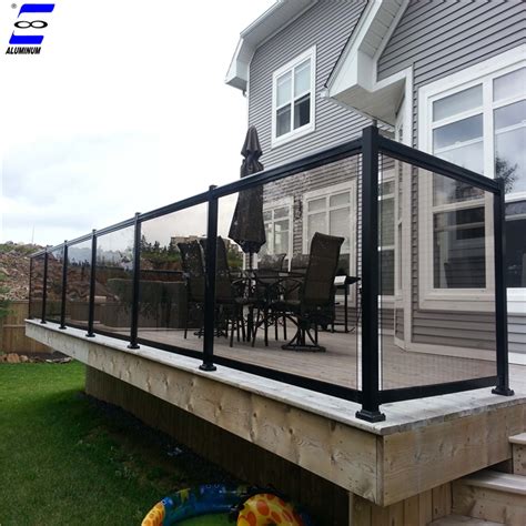 Security aluminum glass railing for balcony