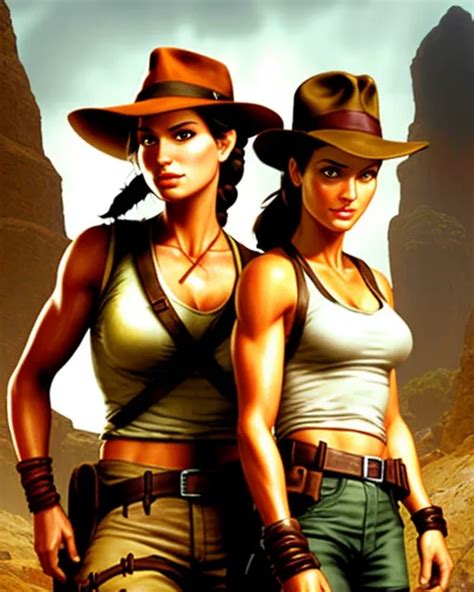 Lara Croft Indiana Jones Ai Photo Generator Starryai