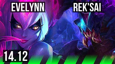 Evelynn Vs Rek Sai Jgl Winrate Rank Eve Legendary