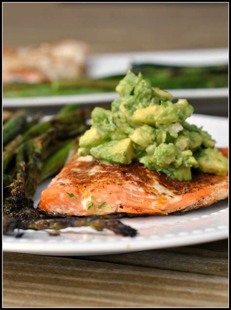 Grilled Salmon With Avocado Salsa Prevention Rd