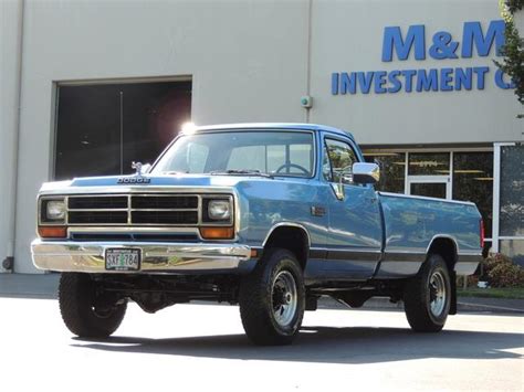 1990 Dodge Ram 2500 250 L Diesel 4wd Cummins 12 Valve Turbo 1 Owner