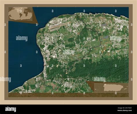 Aguadilla Municipio De Puerto Rico Mapa Satelital De Baja Resolución