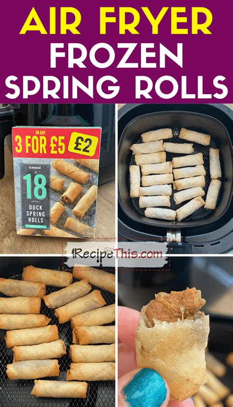 Air Fryer Frozen Spring Rolls Recipe This