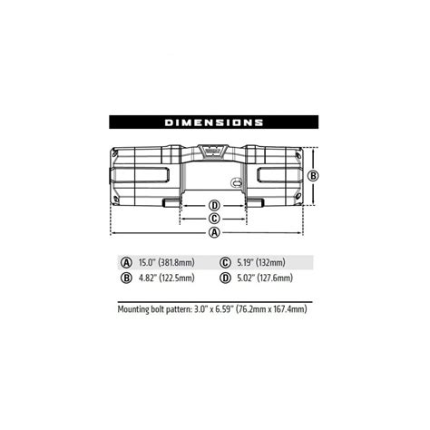 Treuil WARN AXON 55 S 12V 2495 Kg cable synthétique