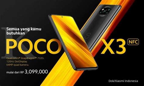 Spesifikasi Harga Hp Poco X Nfc Ram Besar Chipset Gaming Hanya Rp