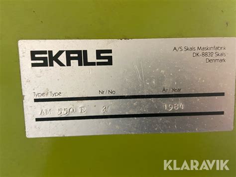 Elevator vægt Skals AM 550 E, Middelfart, Klaravik auktioner