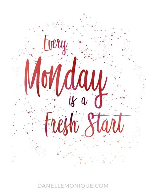 Every Monday Is A Fresh Start Digital Download Print For Home Or Office