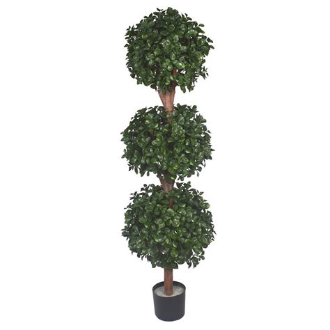 Big Money Ficus Triple Ball Topiary AG 8093 5 P Artificial Greenery