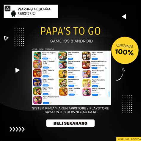 Jual Game Ios Papas Game Android Papas Full Game Papas Hot