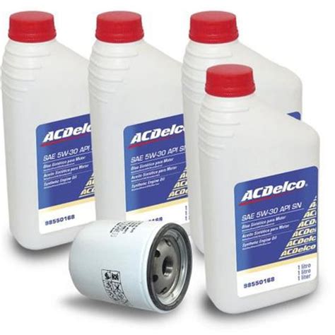 Kit troca óleo 5w30 semissintético filtro ACDELCO 1 0 1 4 Celta