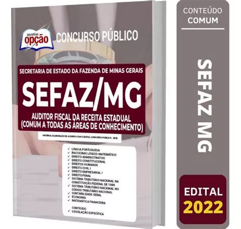 Apostila Sefaz Mg Comum Auditor Fiscal Receita Estadual Mercadolivre