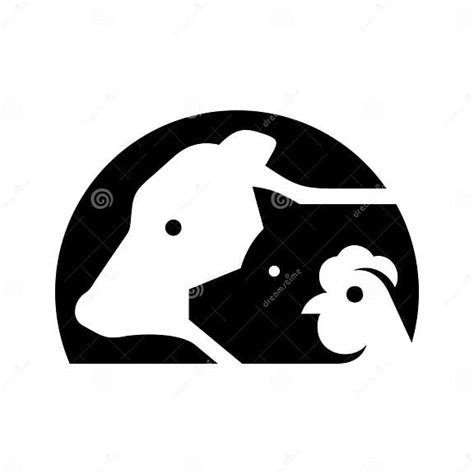 Farm Animals Logo Stock Vector Illustration Of Farming 155672465