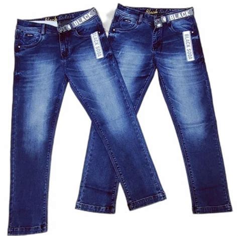 Plain Mens Narrow Fit Stretchable Jeans Blue At Rs 650 Piece In New