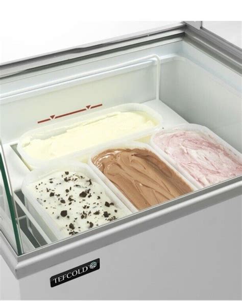 TEFCOLD IC200 SOFT SCOOP ICE CREAM SERVE OVER FREEZER FOR CAFE SHOP