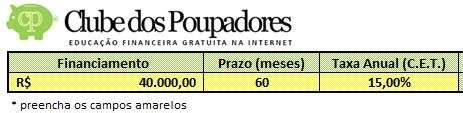 Planilha Simulador Tabela Price No Excel Clube Dos Poupadores