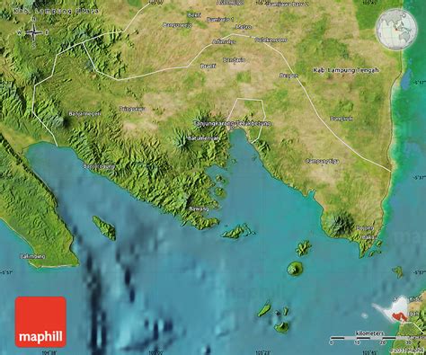 Satellite Map of Kab. Lampung Selatan