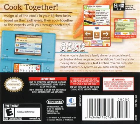 America S Test Kitchen Let S Get Cooking Boxarts For Nintendo Ds