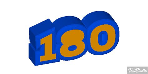 180 Number Animated  Logo Designs