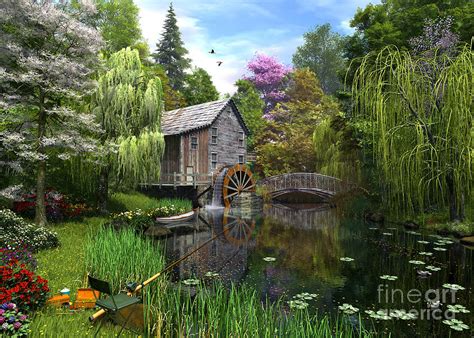 Old Mill Digital Art By Dominic Davison Fine Art America