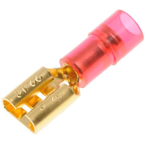 Dorman Conduct Tite Red 22-18 Gauge .25In Audio Gold Plated Female Quick Disconnect Terminal 10 ...