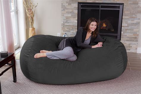 Chill Sack Bean Bag Chair Memory Foam Lounger With Microsuede Cover