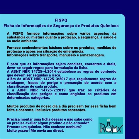 Ficha De Informações De Segurança De Produtos Químicos