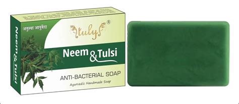 Green Neem Anti Bacterial Soap For Bathing Packaging Size Gm At