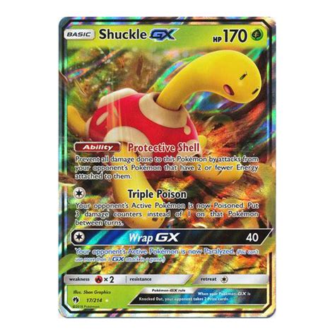 Shuckle GX 17 214 HOLO ULTRA RARE Lost Thunder NEAR MINT EBay