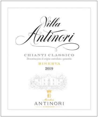 Marchesi Antinori 2019 Villa Antinori Reserva Red Chianti Classico