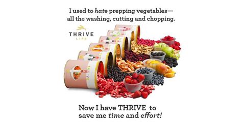 Thrive recipes, Freeze dried food storage, Quick healthy meals