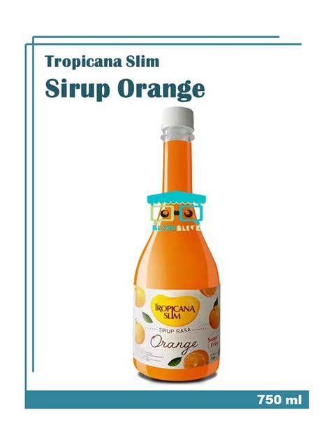 Tropicana Slim Sirup Orange Syrup Jeruk 750 ML Less Sugar Lazada